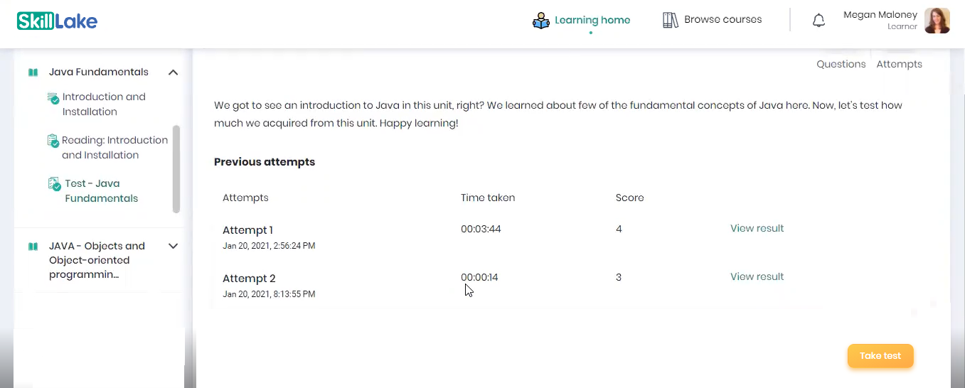 Learning Consuming Training Content 8