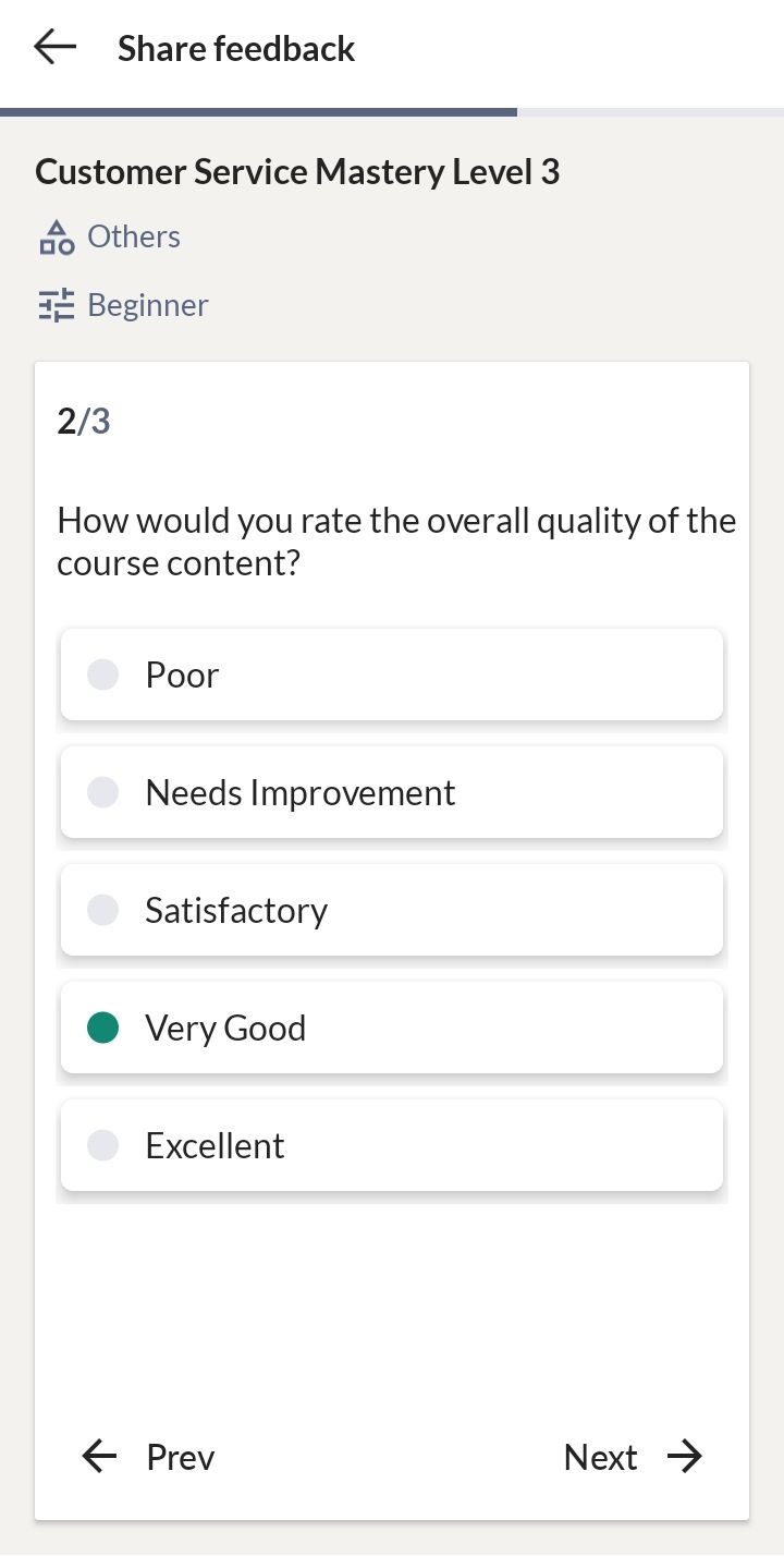 Take test and view result 2