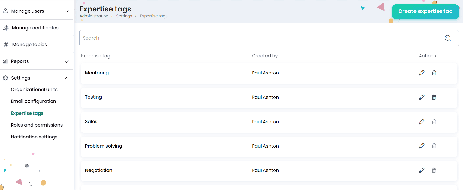 Managing email configuration 5