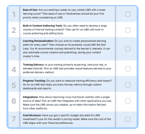 Checklist to Choose the Right Cloud-Based LMS System