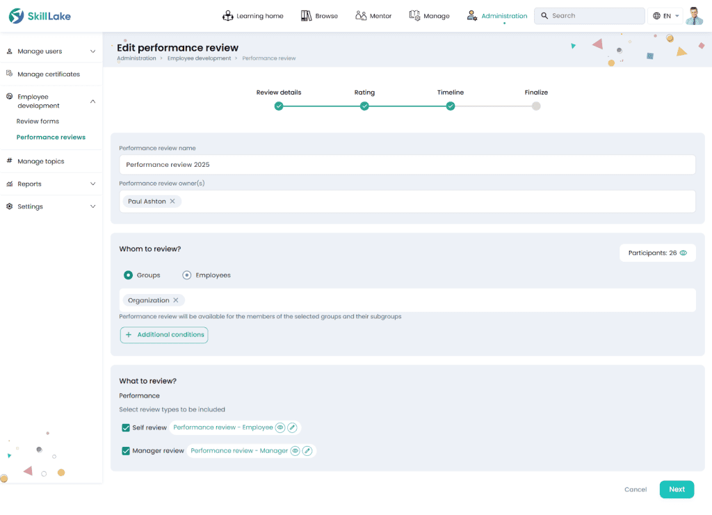 Creating Performance Review 10 1