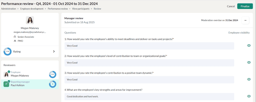 Creating Performance Review 24