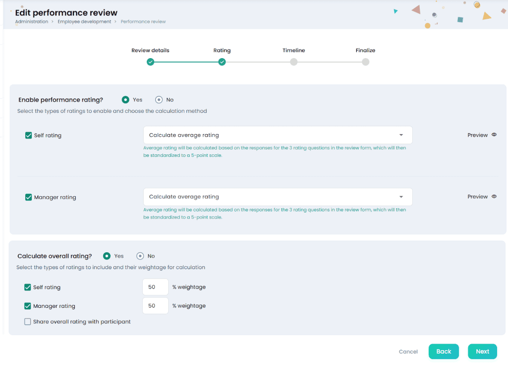 Creating Performance Review 3 1