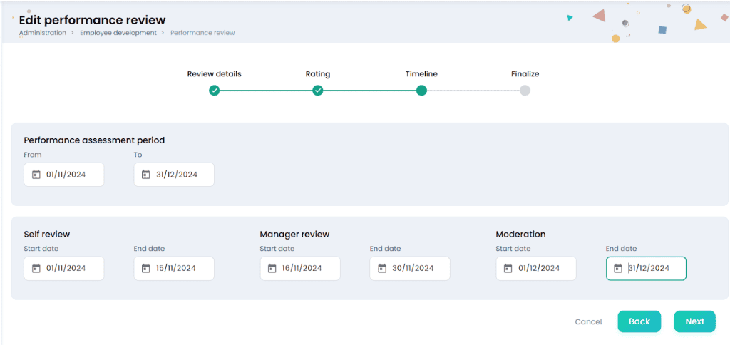 Creating Performance Review 4 1
