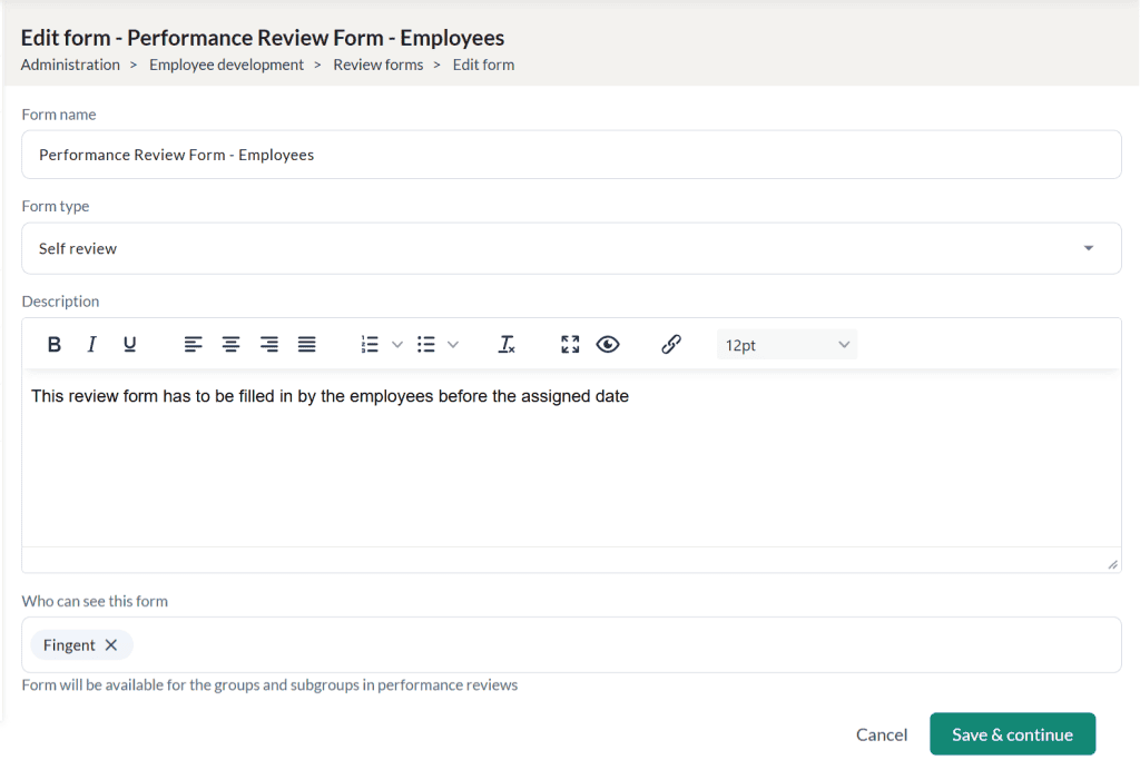 Review Form 7