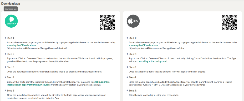 Downloading and Logging to the App 1