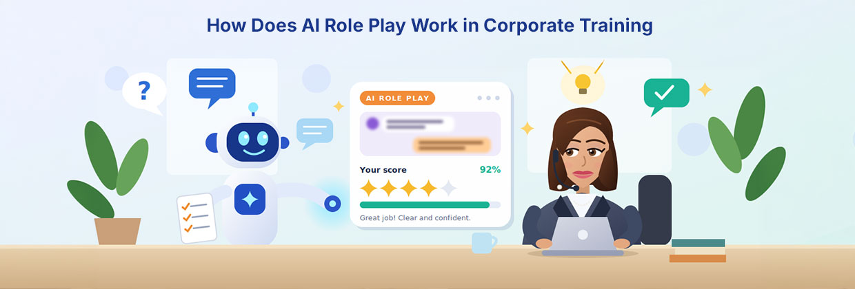AI Role Play Work in Corporate Training